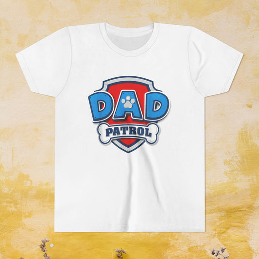 Dad Patrol - Paw Patrol Father's Day T-shirt - Animation TV Series Youth Short Sleeve Tee