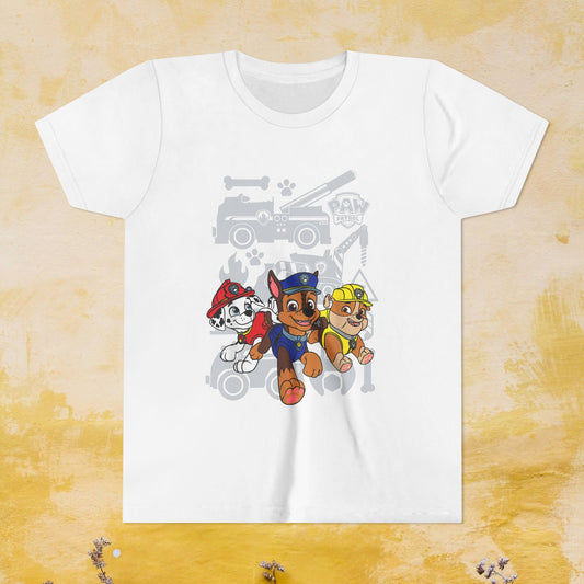 Paw Patrol T-shirt - Animation TV Series Youth Short Sleeve Tee