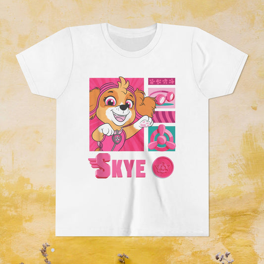 Skye - Paw Patrol T-shirt - Animation TV Series Youth Short Sleeve Tee