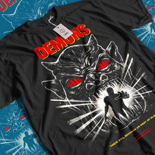 Demons Horror Movie T-Shirt | Unisex Graphic Short Sleeve Tee