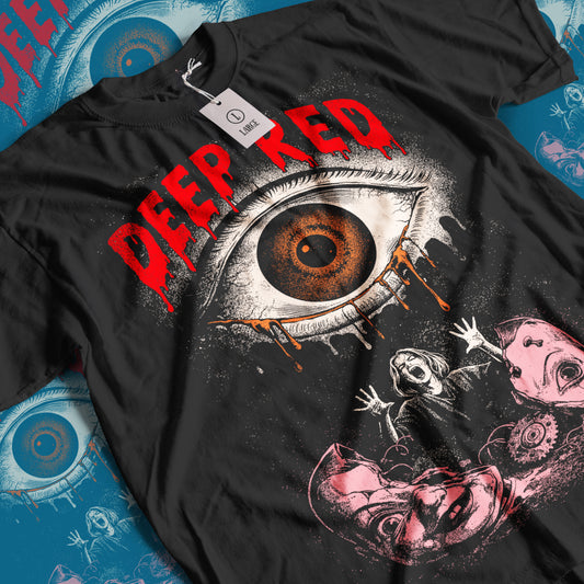 Deep Red Horror Movie T-Shirt | Unisex Graphic Short Sleeve Tee