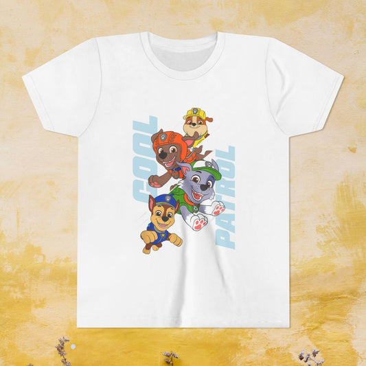 Cool Patrol - Paw Patrol T-shirt - Animation TV Series Youth Short Sleeve Tee