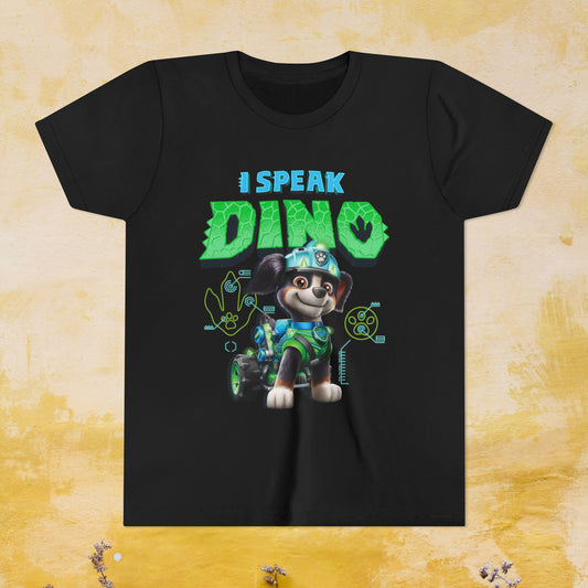 I Speak Dino - Paw Patrol: The Dino Movie T-shirt - Animation TV Series Youth Short Sleeve Tee
