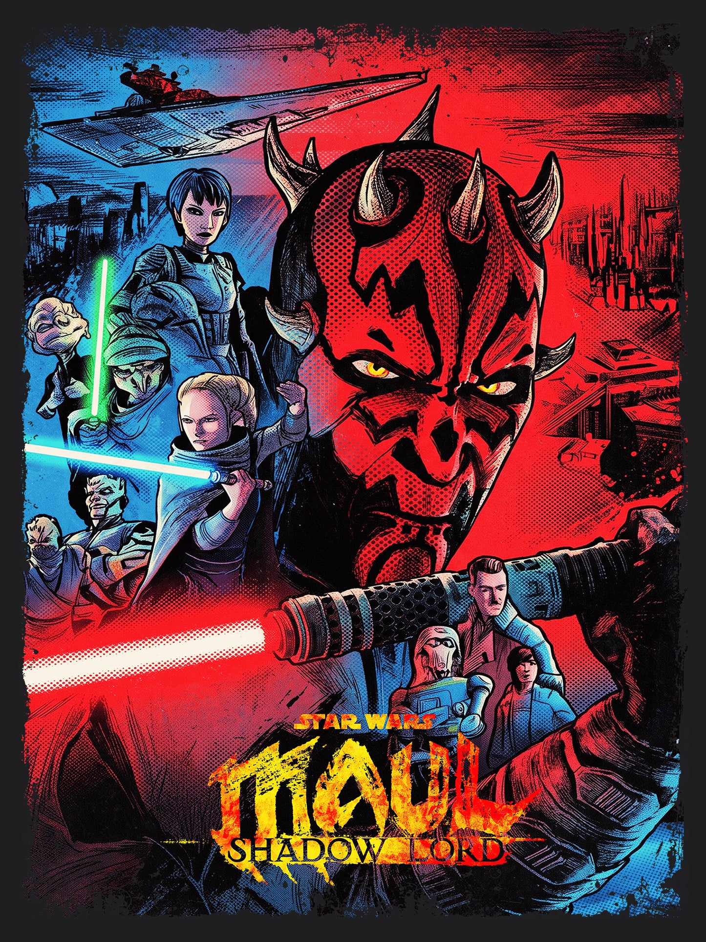 Star Wars Maul - Shadow Lord TV Series | Unisex Graphic Short Sleeve Tee