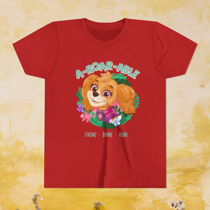 A-Roar-able - Paw Patrol: The Dino Movie T-shirt - Animation TV Series Youth Short Sleeve Tee