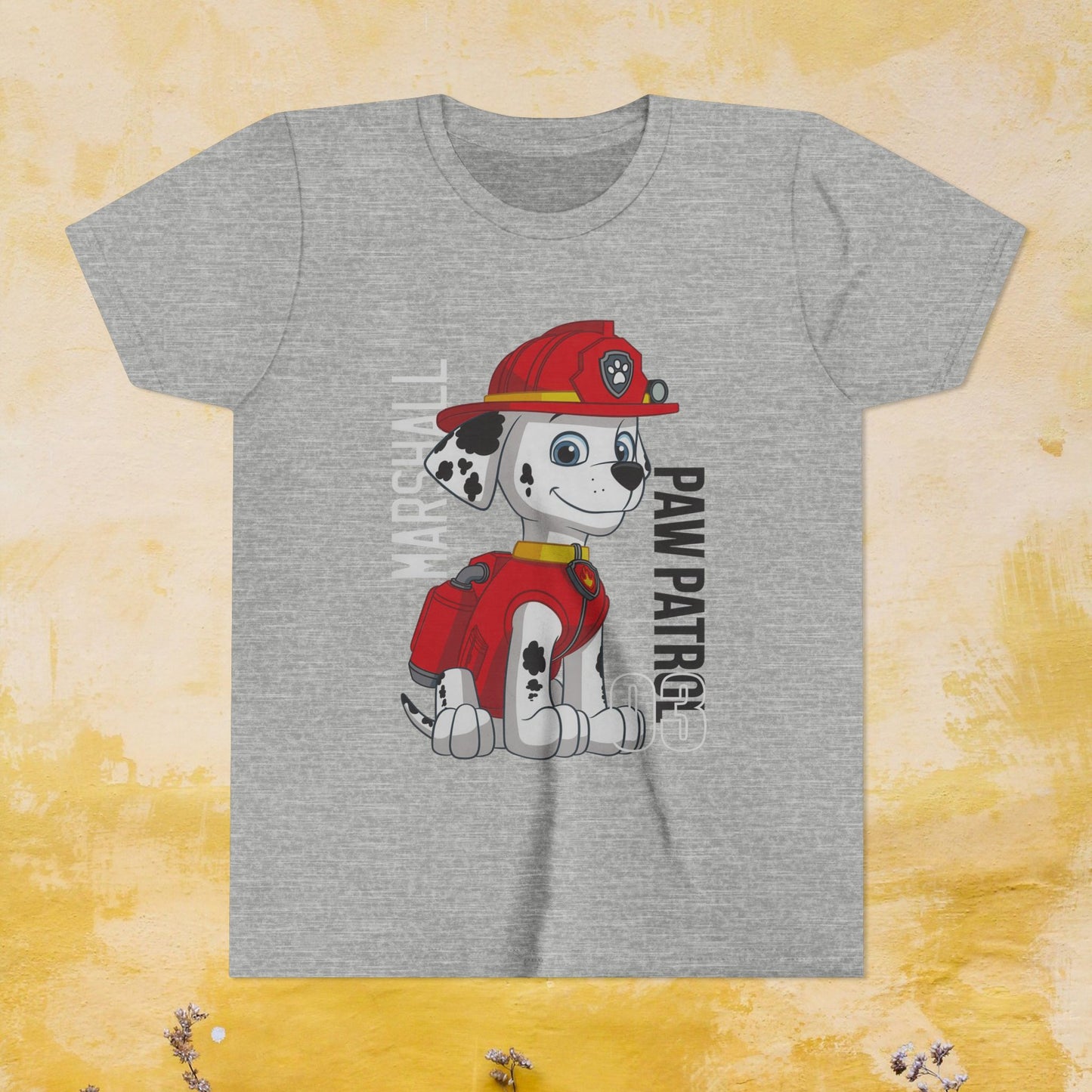 Marshall - Paw Patrol T-shirt - Animation TV Series Youth Short Sleeve Tee