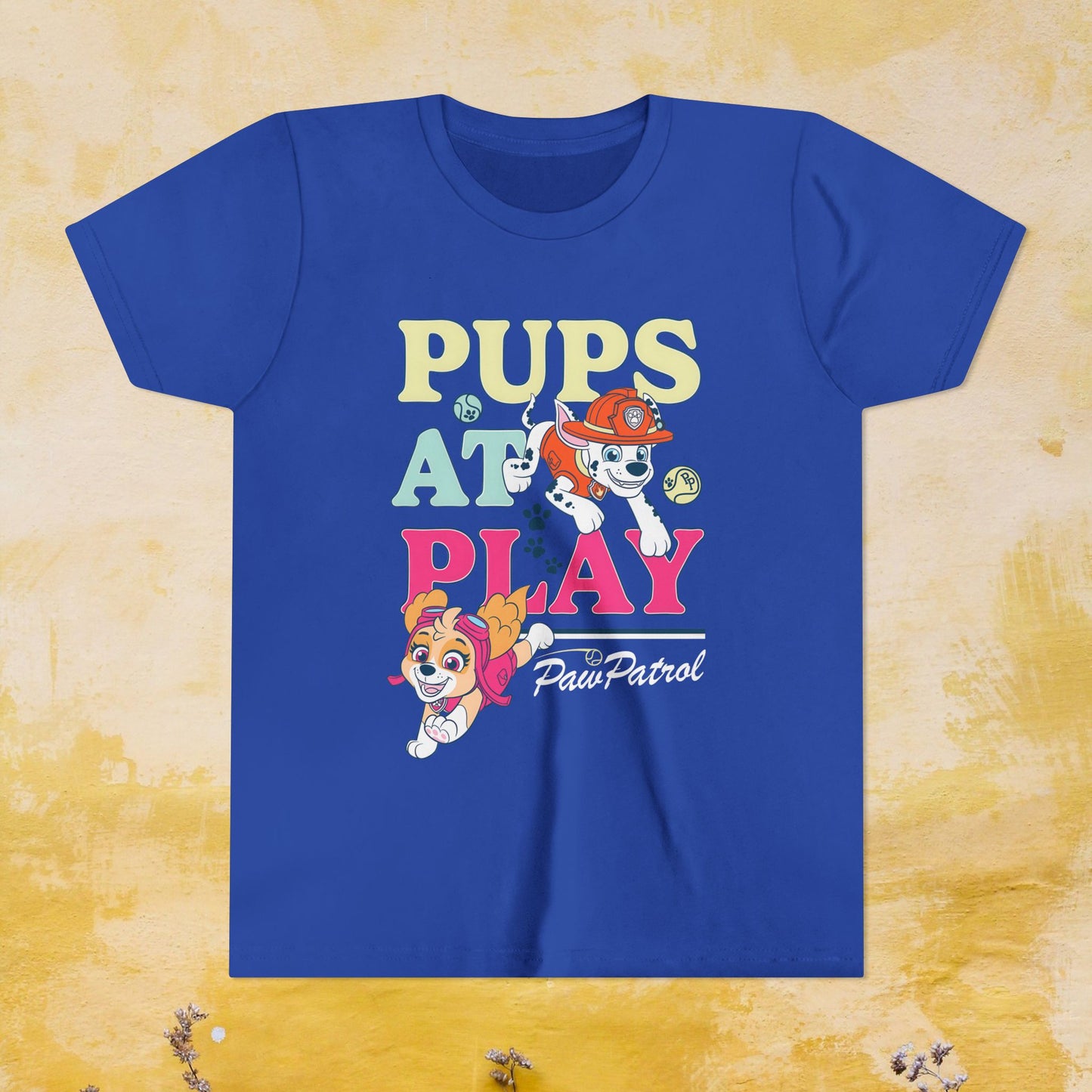 Pups at Play - Paw Patrol T-shirt - Animation TV Series Youth Short Sleeve Tee