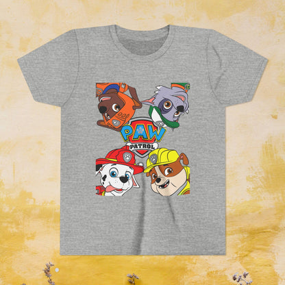 Paw Patrol T-shirt - Animation TV Series Youth Short Sleeve Tee