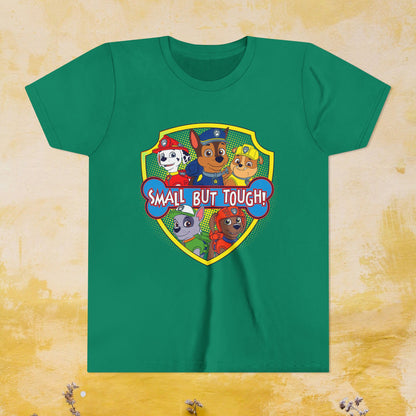 Small But Tough! - Paw Patrol T-shirt - Animation TV Series Youth Short Sleeve Tee