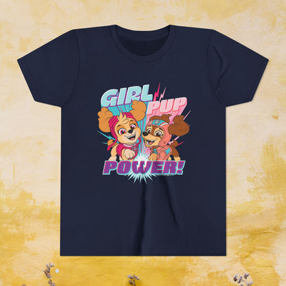 Girl Pup Power! - Paw Patrol T-shirt - Animation TV Series Youth Short Sleeve Tee