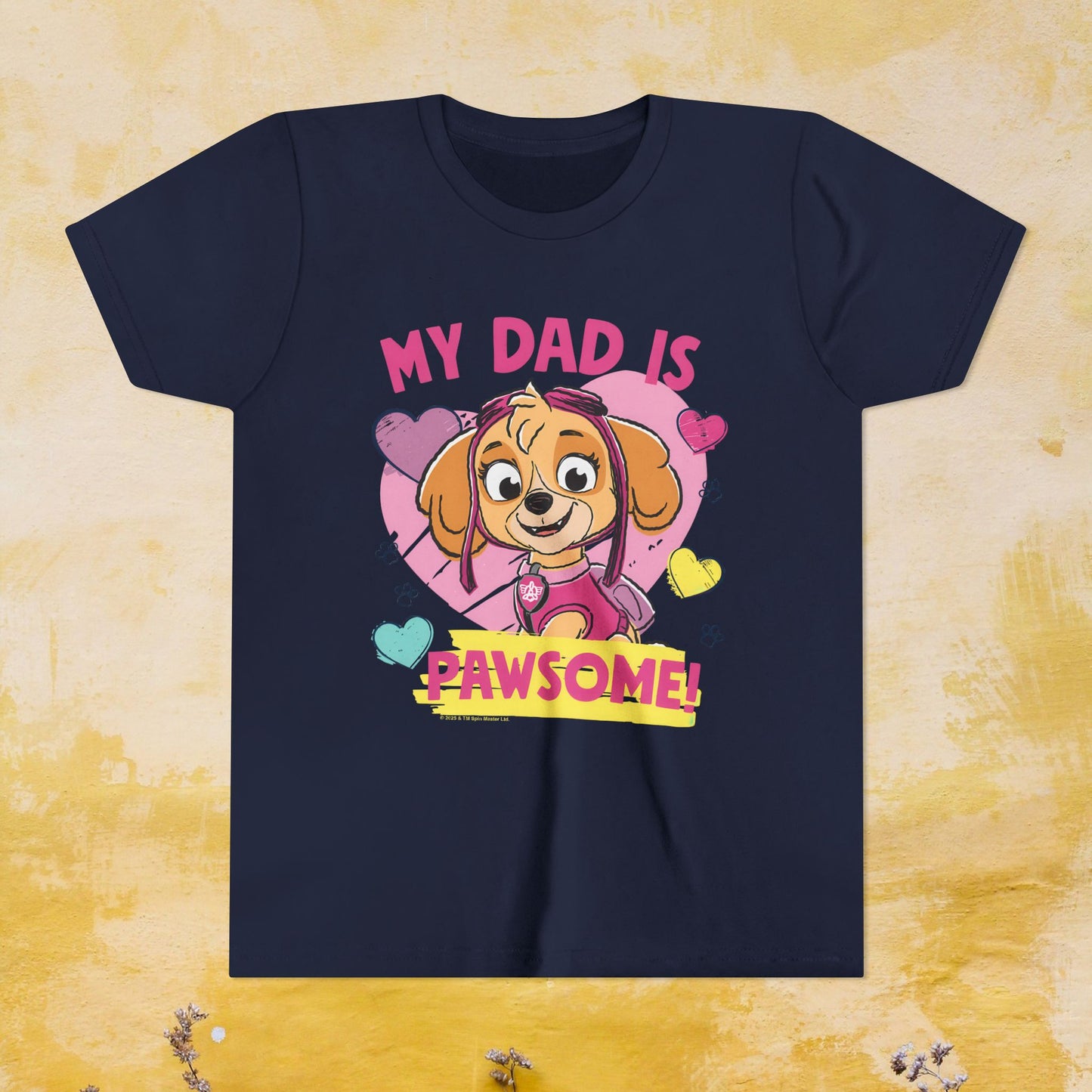 My Dad is Pawsome - Paw Patrol Father's Day T-shirt - Animation TV Series Youth Short Sleeve Tee