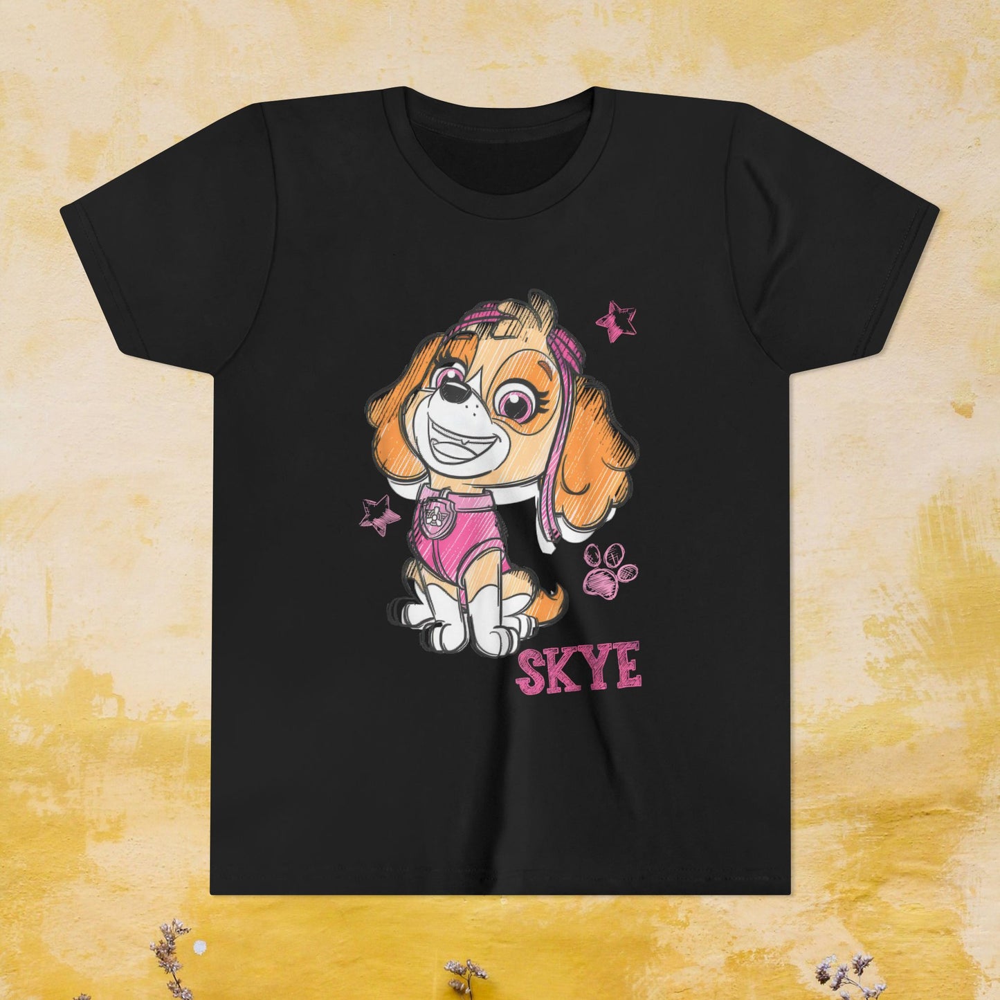 Skye - Paw Patrol T-shirt - Animation TV Series Youth Short Sleeve Tee