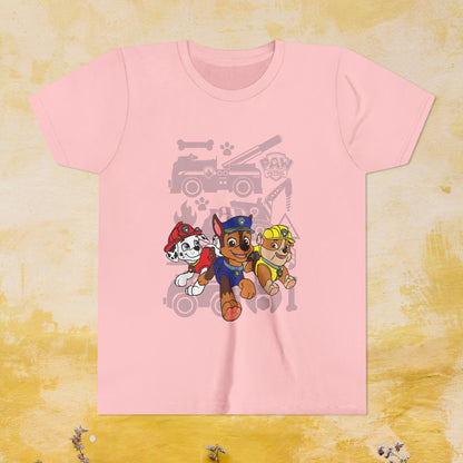 Paw Patrol T-shirt - Animation TV Series Youth Short Sleeve Tee