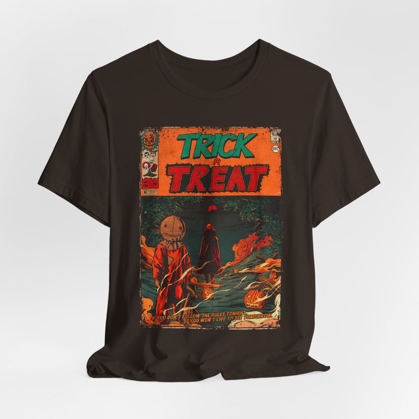 Trick or Treat Horror Movie | Unisex Graphic Short Sleeve Tee