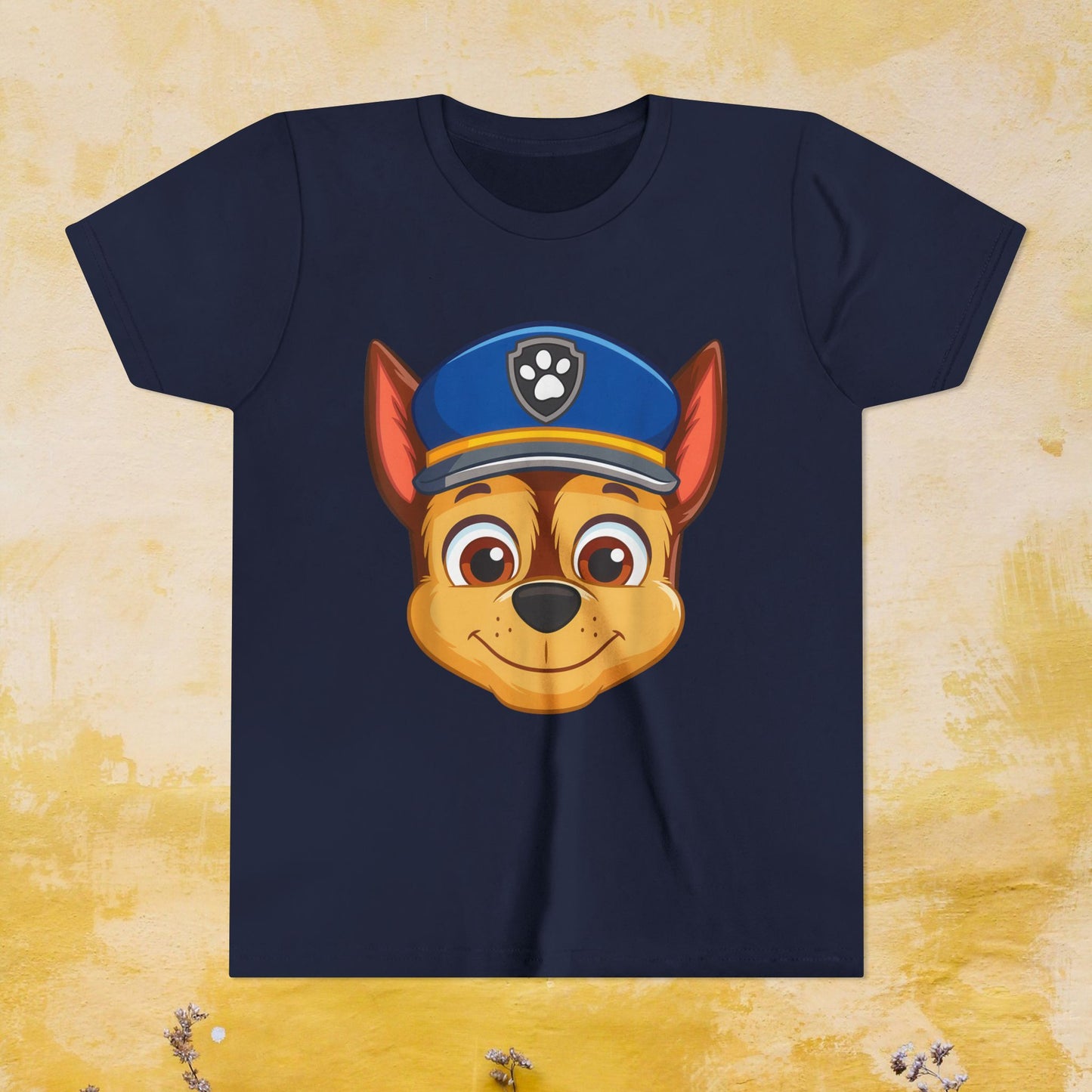 Chase - Paw Patrol T-shirt - Animation TV Series Youth Short Sleeve Tee