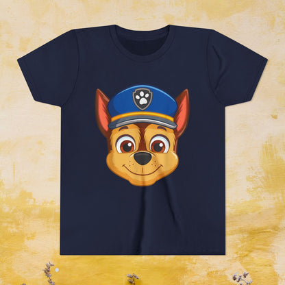 Chase - Paw Patrol T-shirt - Animation TV Series Youth Short Sleeve Tee