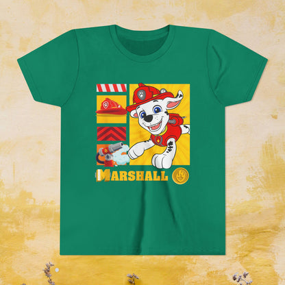 Marshall - Paw Patrol T-shirt - Animation TV Series Youth Short Sleeve Tee