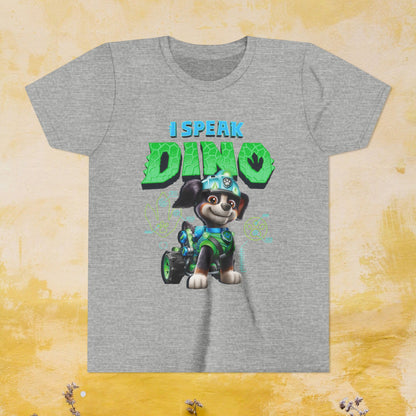 I Speak Dino - Paw Patrol: The Dino Movie T-shirt - Animation TV Series Youth Short Sleeve Tee