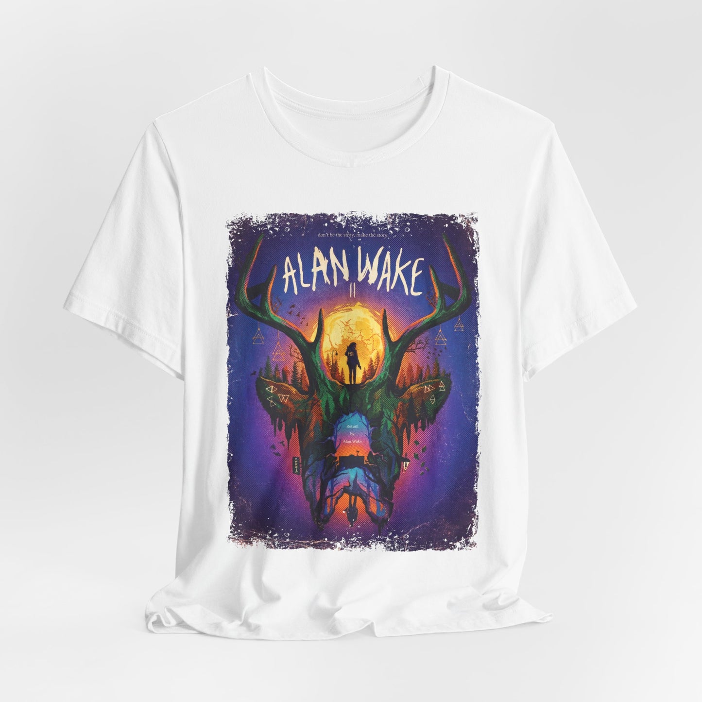 Alan Wake II Video Game T-Shirt | Unisex Graphic Short Sleeve Tee