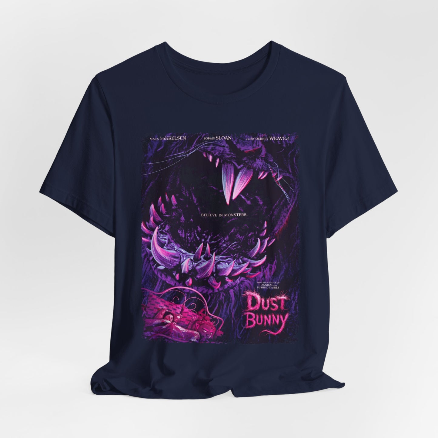 Dust Bunny Horror Movie T-Shirt | Unisex Graphic Short Sleeve Tee