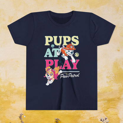 Pups at Play - Paw Patrol T-shirt - Animation TV Series Youth Short Sleeve Tee