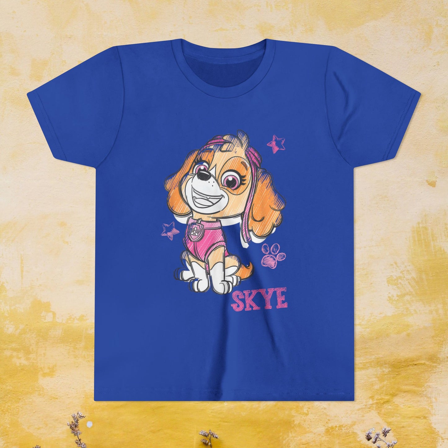 Skye - Paw Patrol T-shirt - Animation TV Series Youth Short Sleeve Tee