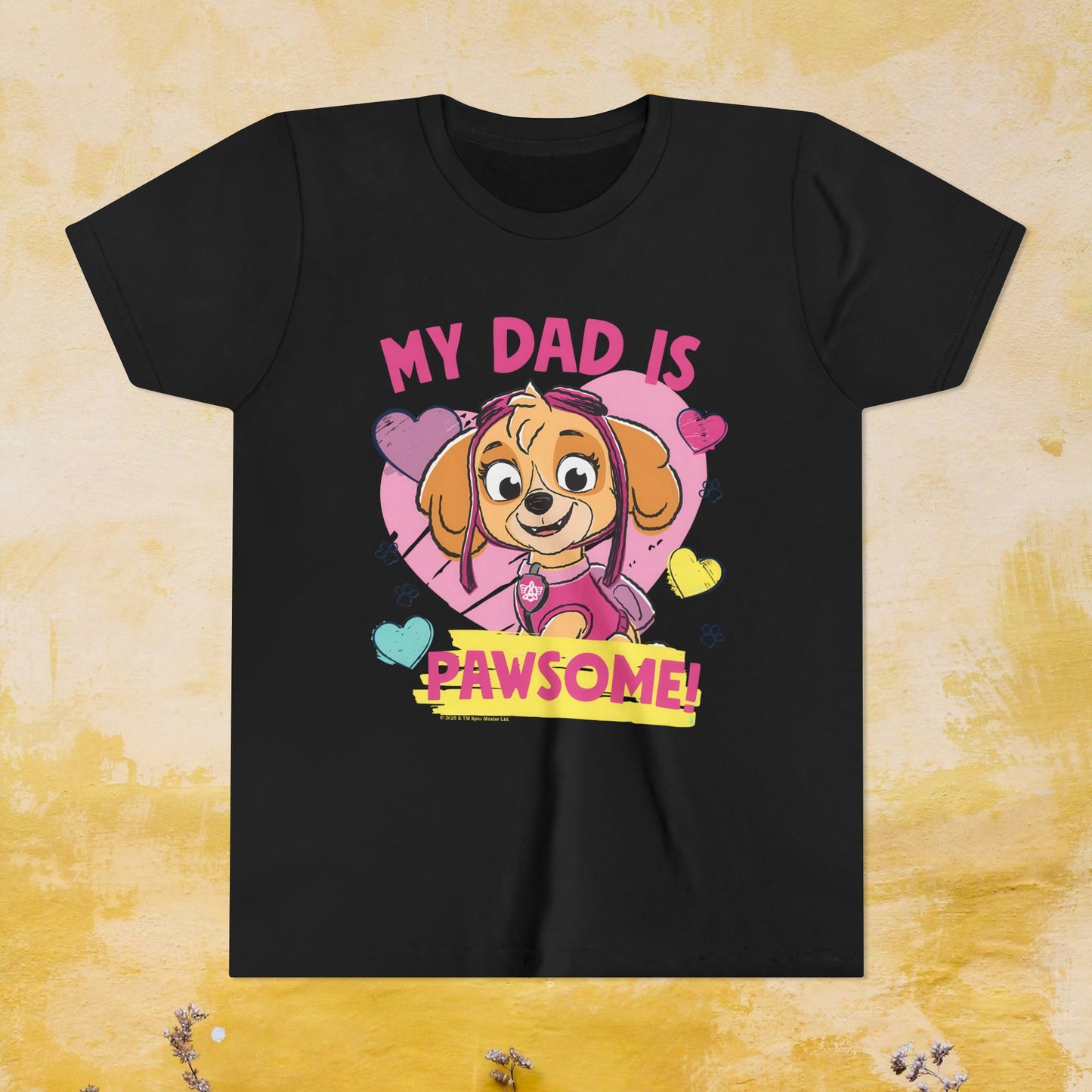 My Dad is Pawsome - Paw Patrol Father's Day T-shirt - Animation TV Series Youth Short Sleeve Tee