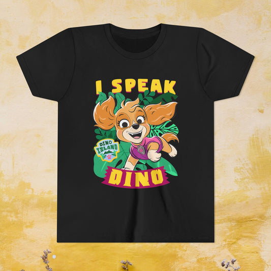 I Speak Dino - Paw Patrol: The Dino Movie T-shirt - Animation TV Series Youth Short Sleeve Tee