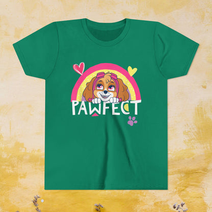 Pawfect - Paw Patrol T-shirt - Animation TV Series Youth Short Sleeve Tee