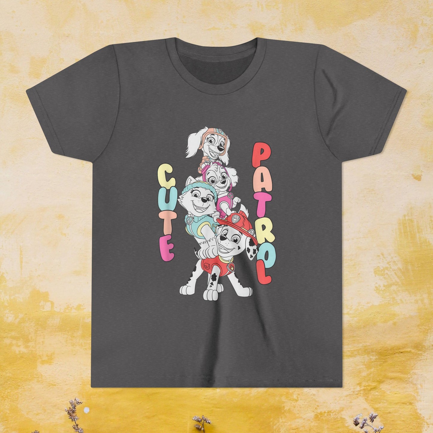 Cute Patrol - Paw Patrol T-shirt - Animation TV Series Youth Short Sleeve Tee