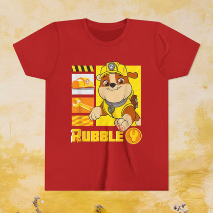 Rubble - Paw Patrol T-shirt - Animation TV Series Youth Short Sleeve Tee