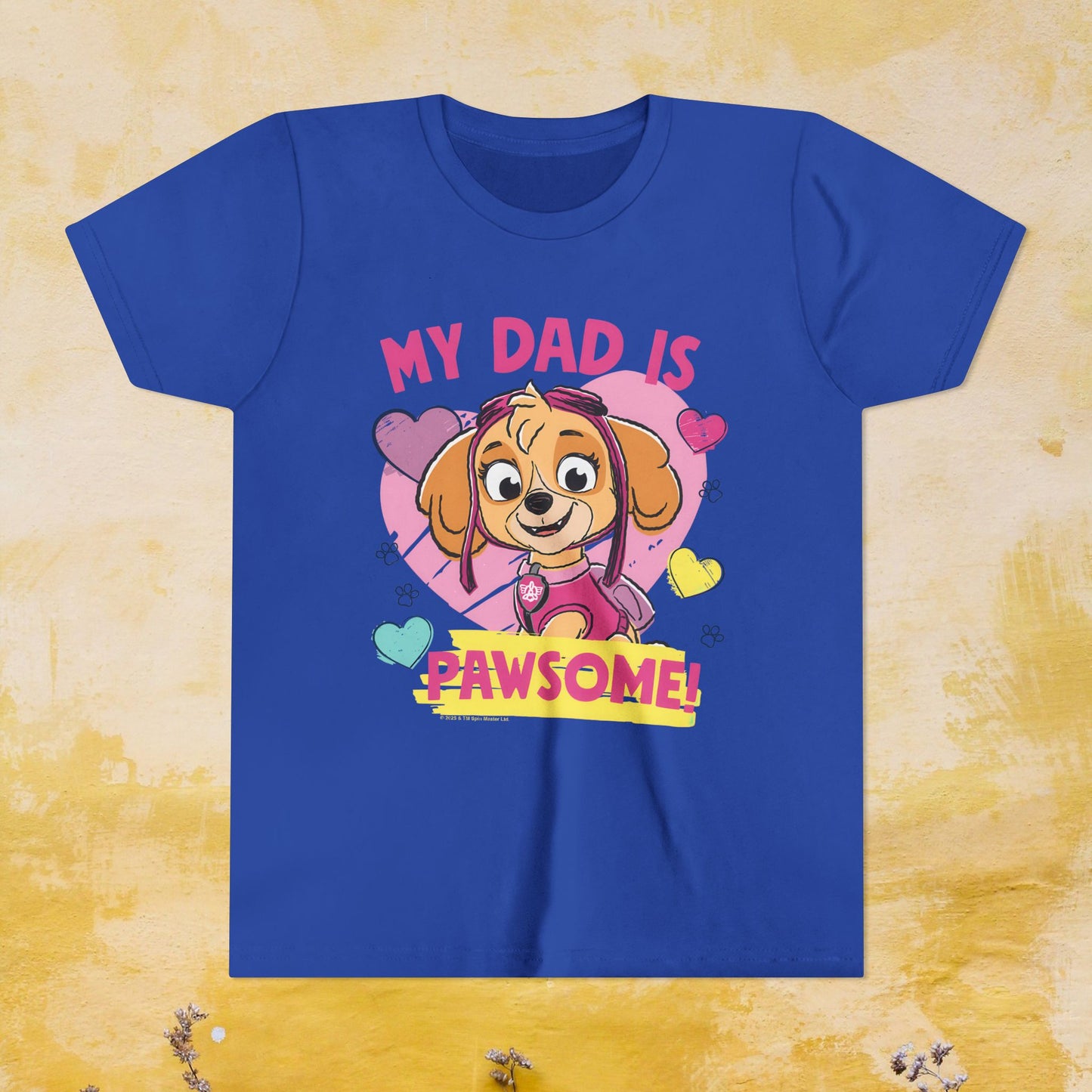 My Dad is Pawsome - Paw Patrol Father's Day T-shirt - Animation TV Series Youth Short Sleeve Tee