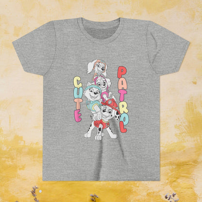 Cute Patrol - Paw Patrol T-shirt - Animation TV Series Youth Short Sleeve Tee