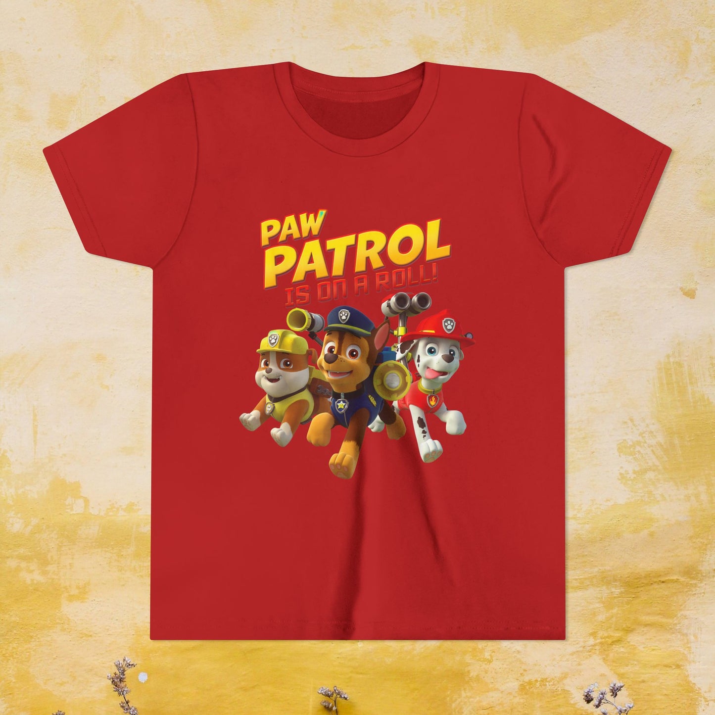 Paw Patrol is On a Roll - Paw Patrol T-shirt - Animation TV Series Youth Short Sleeve Tee