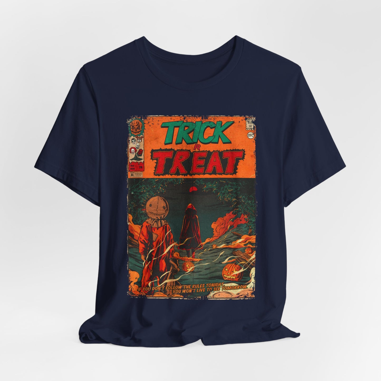 Trick or Treat Horror Movie | Unisex Graphic Short Sleeve Tee