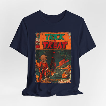Trick or Treat Horror Movie | Unisex Graphic Short Sleeve Tee