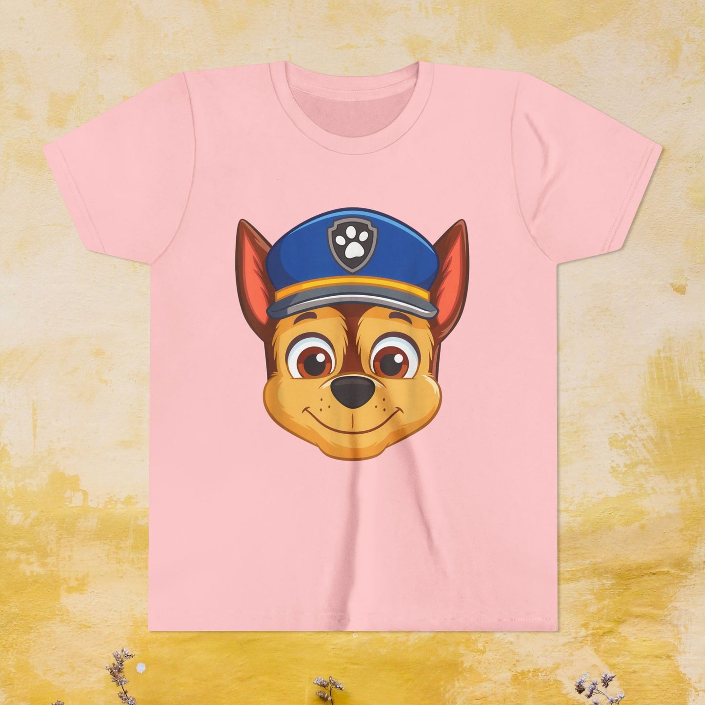 Chase - Paw Patrol T-shirt - Animation TV Series Youth Short Sleeve Tee