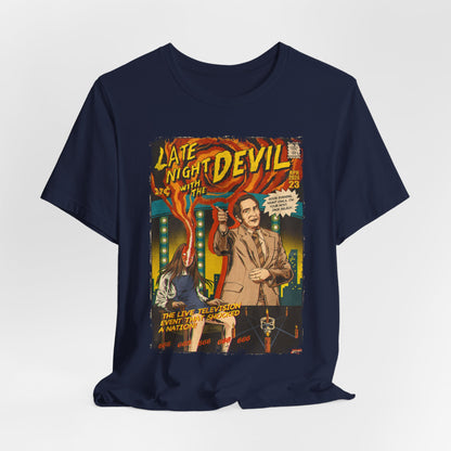 Late Night with The Devil Horror Movie | Unisex Graphic Short Sleeve Tee