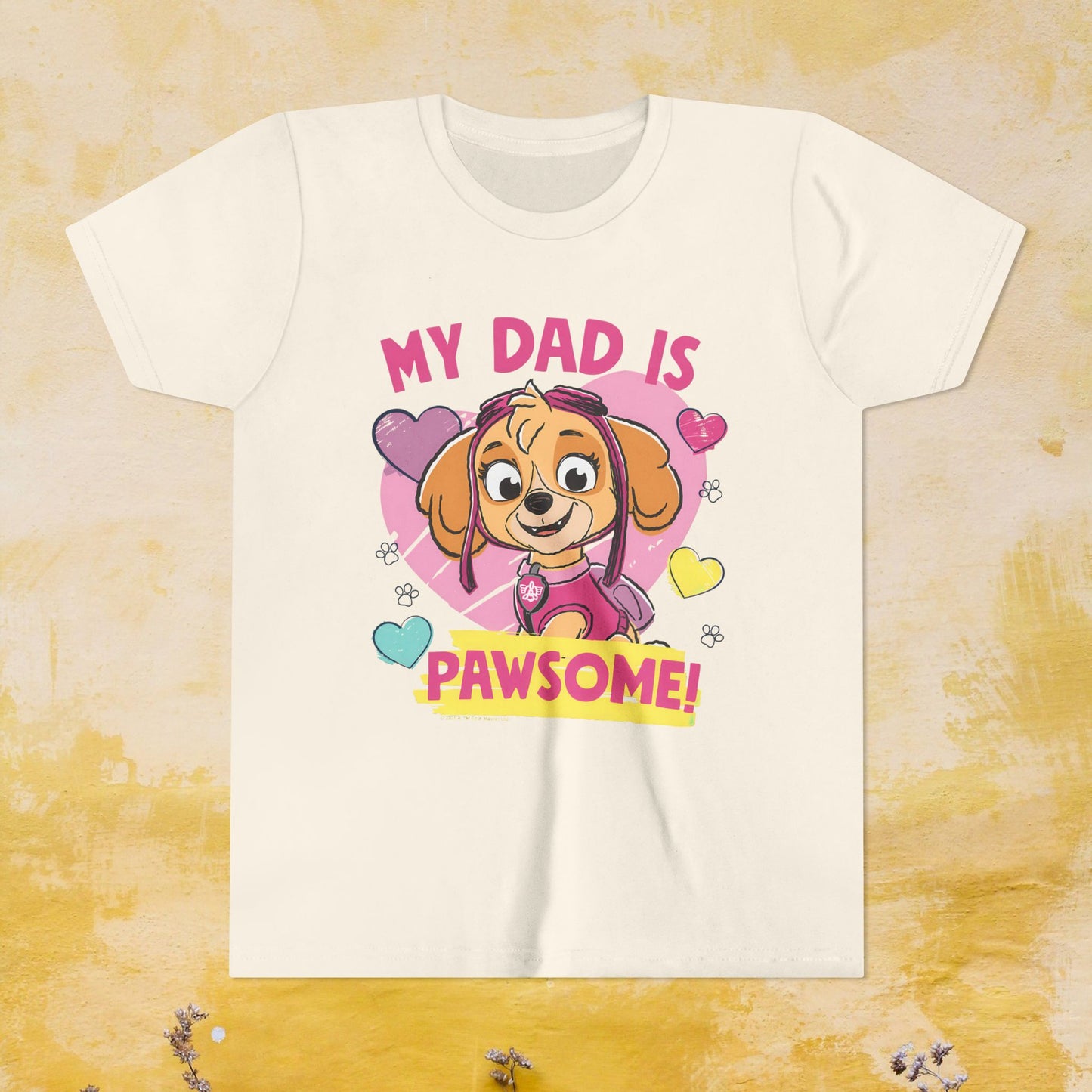 My Dad is Pawsome - Paw Patrol Father's Day T-shirt - Animation TV Series Youth Short Sleeve Tee