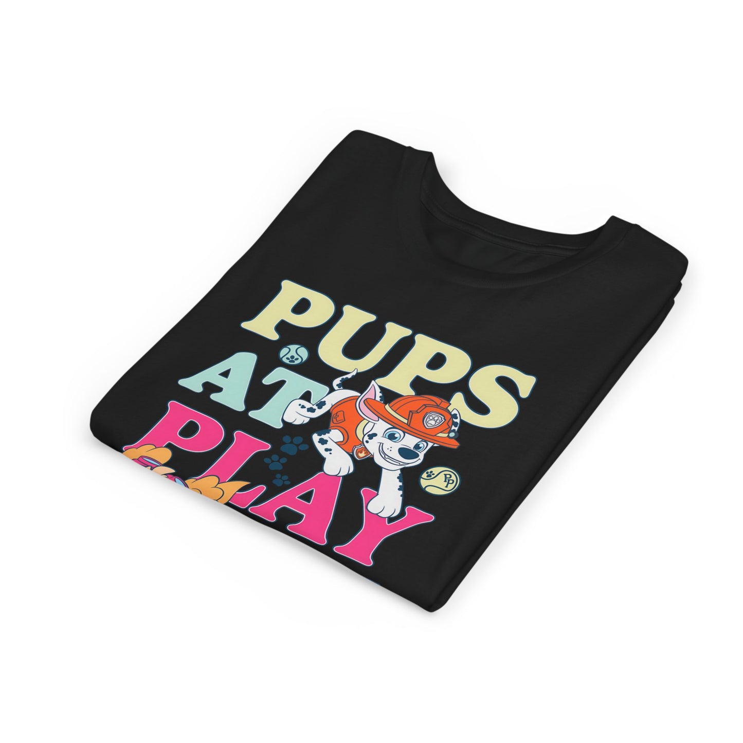 Pups at Play - Paw Patrol T-shirt - Animation TV Series Youth Short Sleeve Tee
