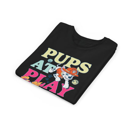 Pups at Play - Paw Patrol T-shirt - Animation TV Series Youth Short Sleeve Tee