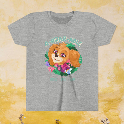 A-Roar-able - Paw Patrol: The Dino Movie T-shirt - Animation TV Series Youth Short Sleeve Tee