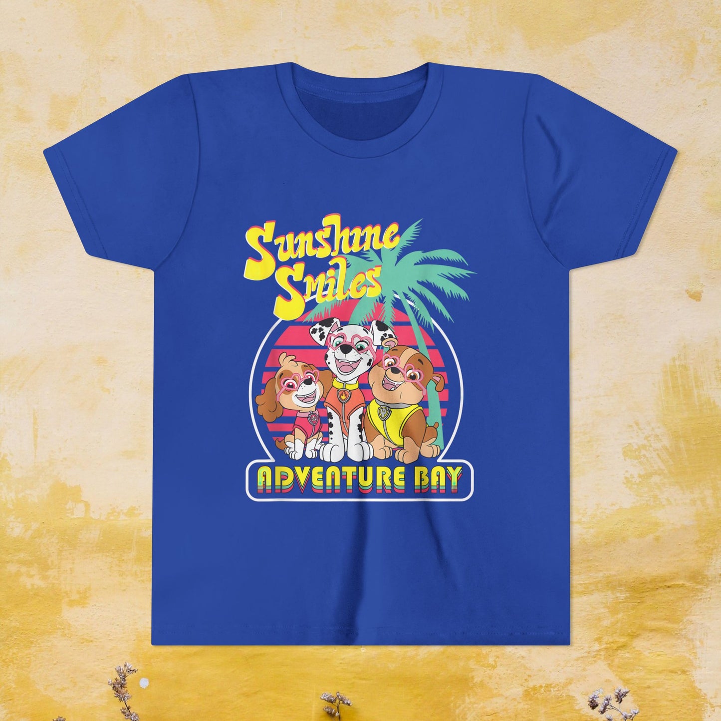 Sunshine Smiles Adventure Bay - Paw Patrol T-shirt - Animation TV Series Youth Short Sleeve Tee
