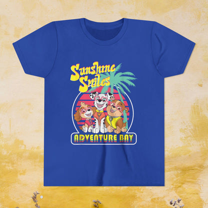 Sunshine Smiles Adventure Bay - Paw Patrol T-shirt - Animation TV Series Youth Short Sleeve Tee