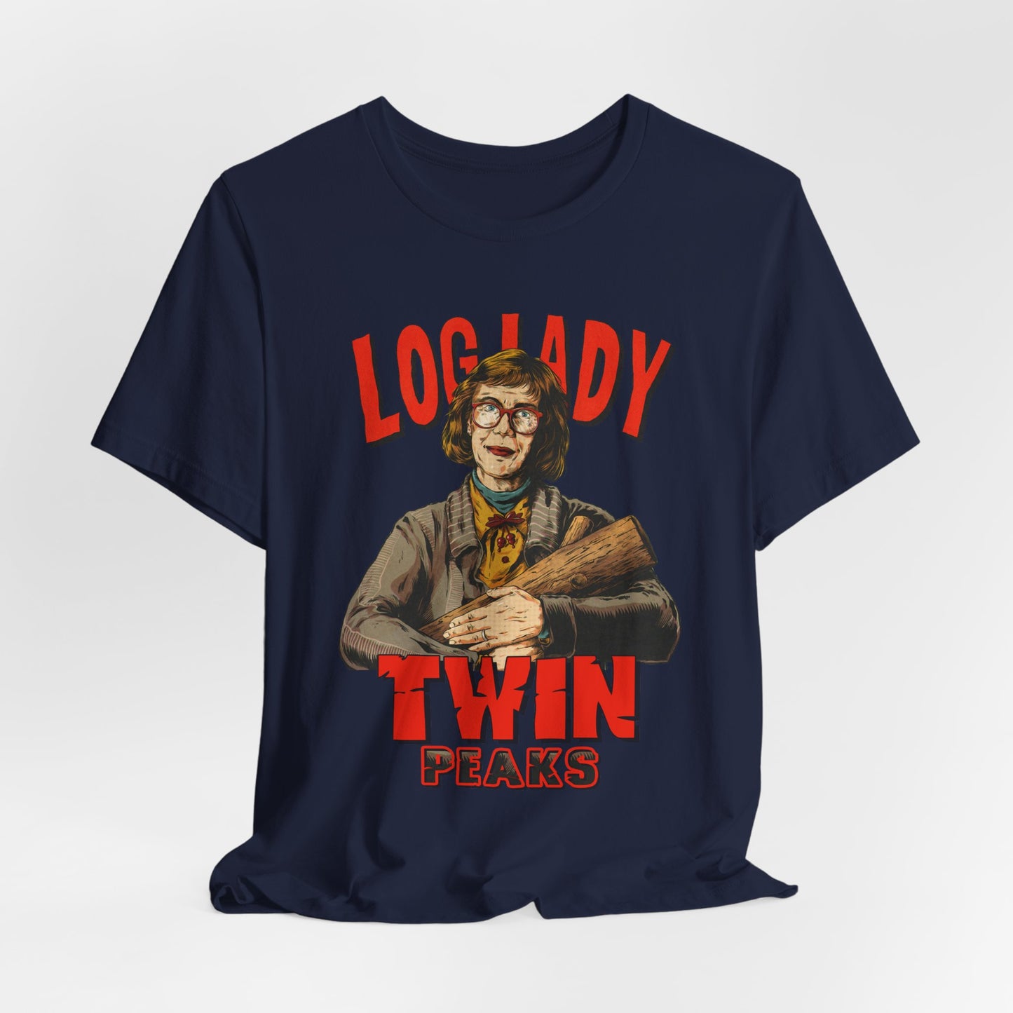 Log Lady Twin Peaks TV Series | Unisex Graphic Short Sleeve Tee