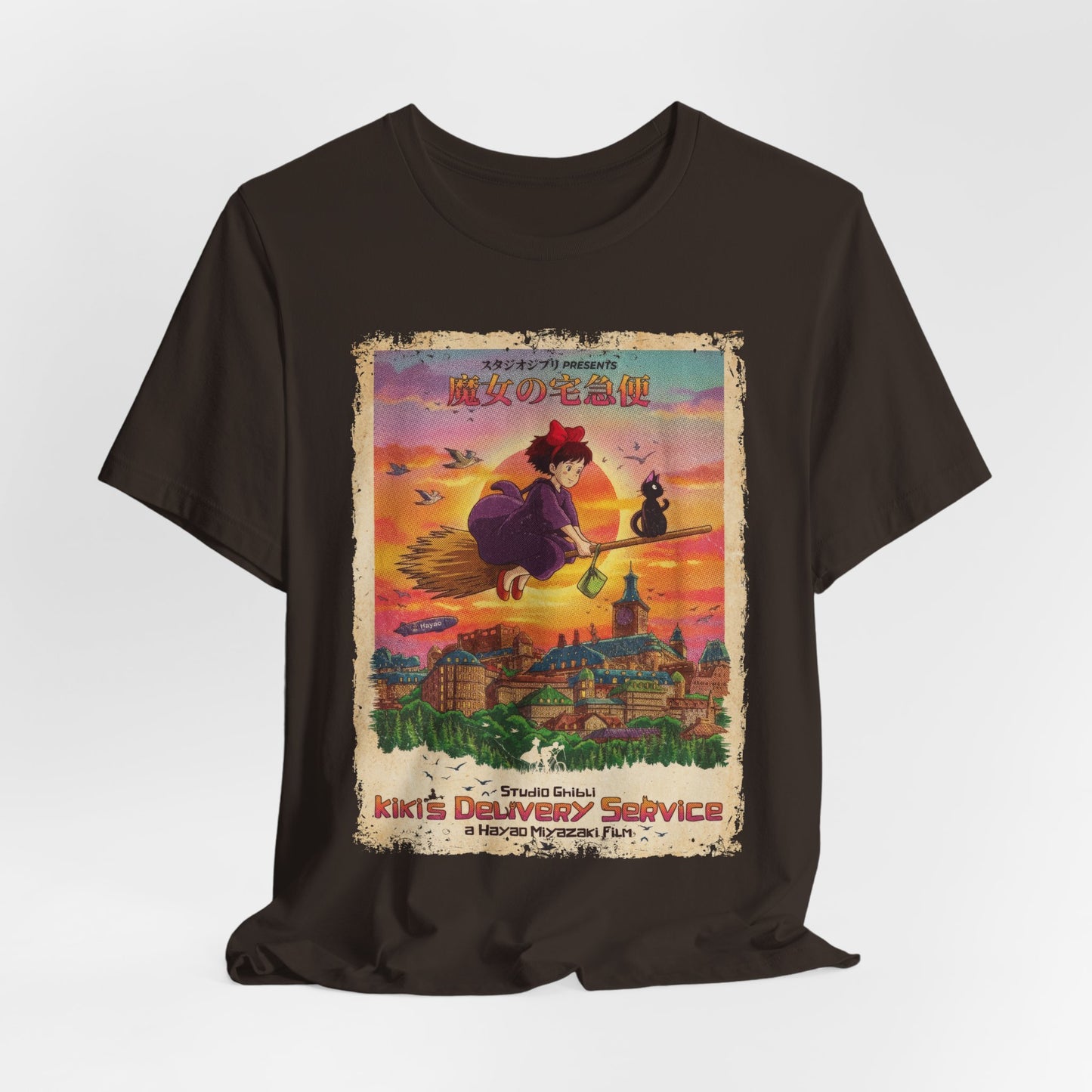 Ghibli's kiki's delivery service Anime Movie T-Shirt | Unisex Graphic Short Sleeve Tee