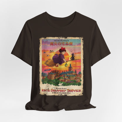 Ghibli's kiki's delivery service Anime Movie T-Shirt | Unisex Graphic Short Sleeve Tee
