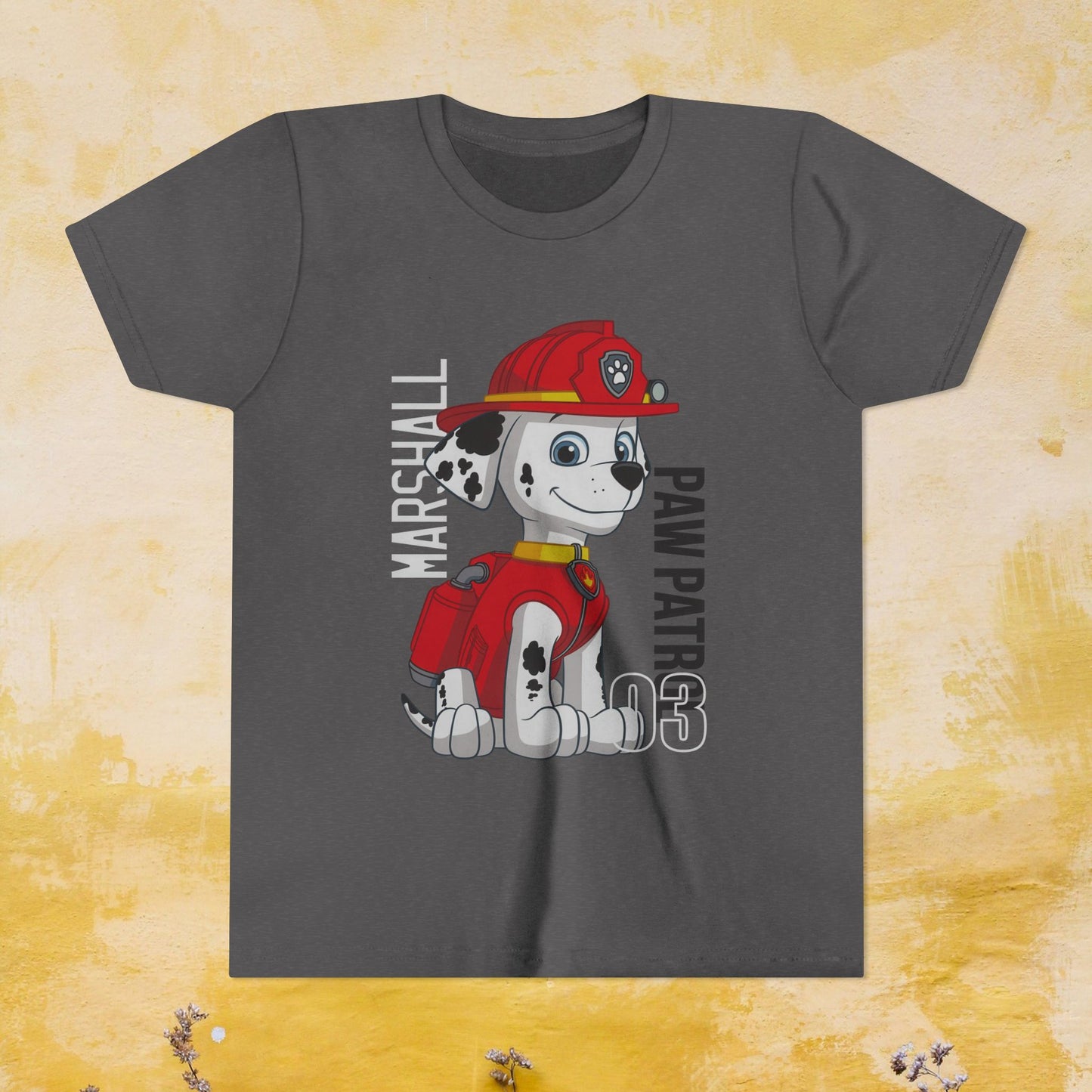 Marshall - Paw Patrol T-shirt - Animation TV Series Youth Short Sleeve Tee