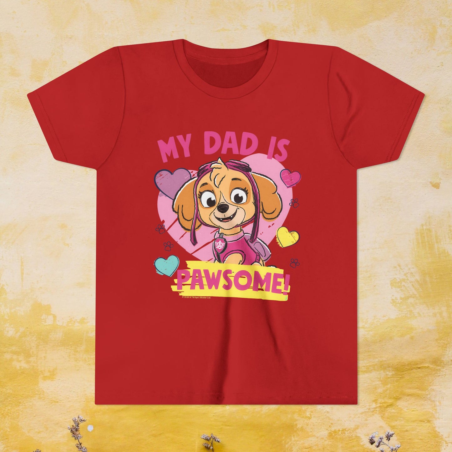 My Dad is Pawsome - Paw Patrol Father's Day T-shirt - Animation TV Series Youth Short Sleeve Tee