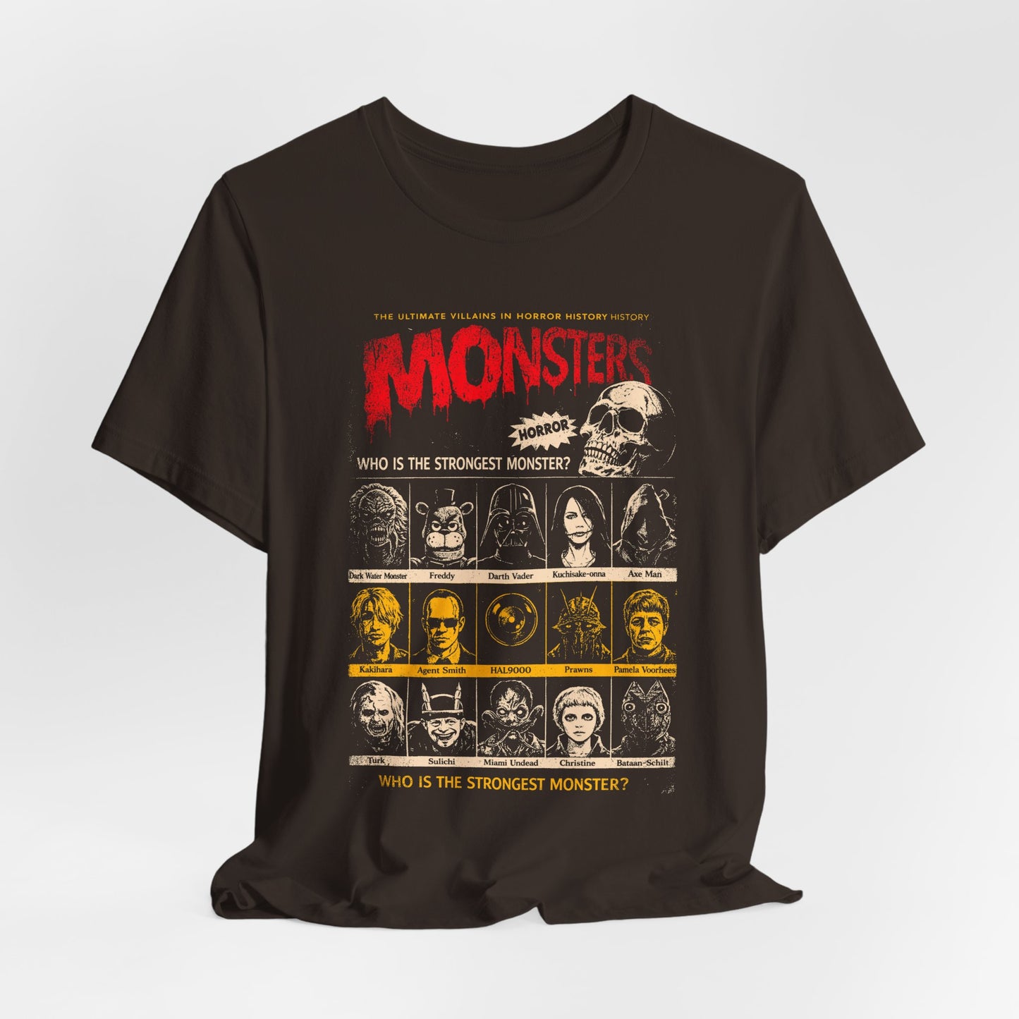 Villain Monsters Horror Movie T-Shirt | Unisex Graphic Short Sleeve Tee